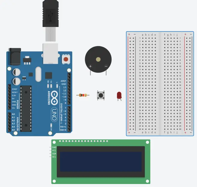 chrome dino game using arduino